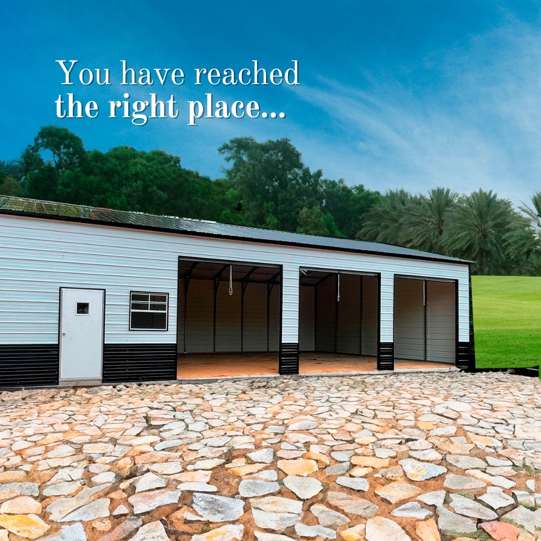 Premium metal building showcasing quality construction and design