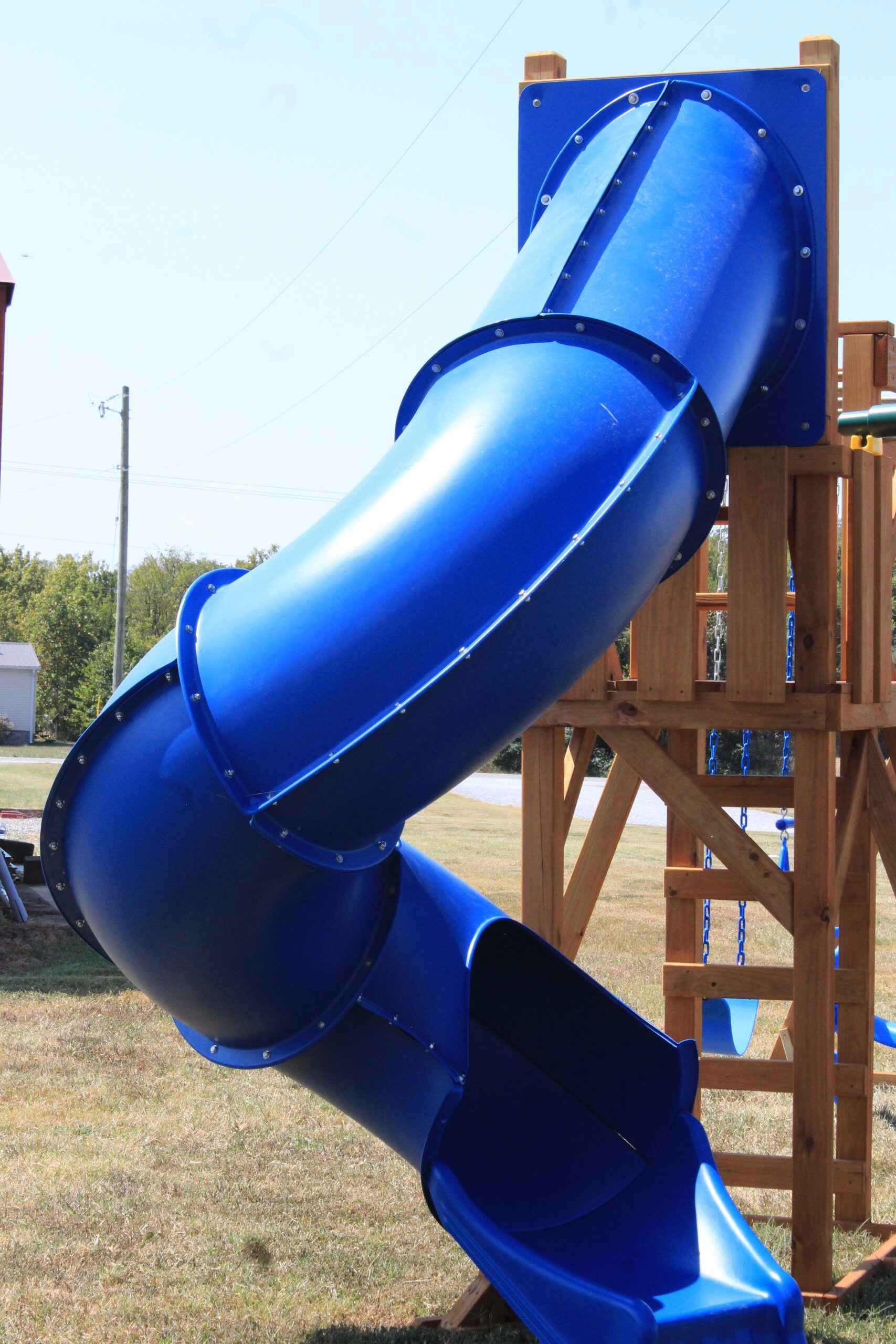 Our fastest slide option, featuring a steep angle for exciting descents. Made from durable, UV-resistant plastic with high sidewalls for safety and a smooth finish that prevents static buildup.