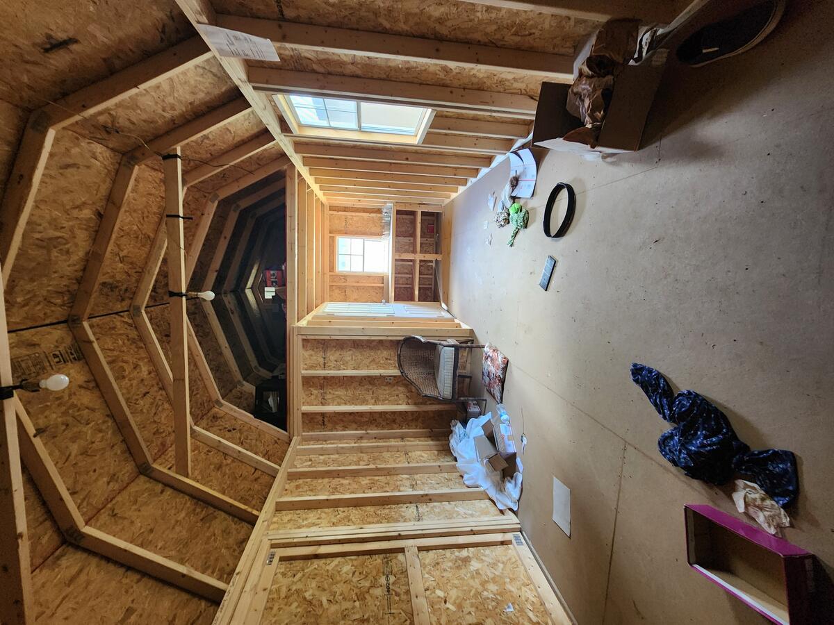 Used Lofted Side Porch Cabin