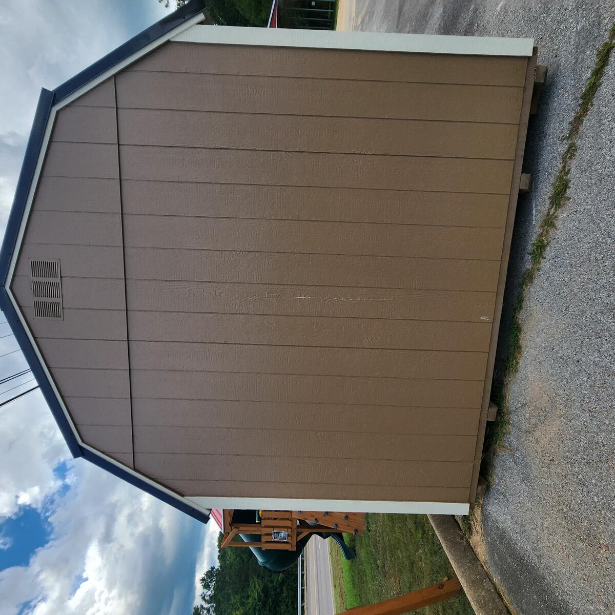 Painted Lofted Side Cabin