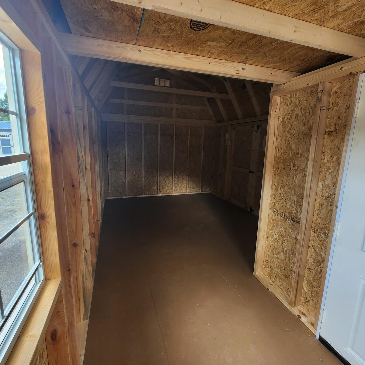 Painted Lofted Side Cabin