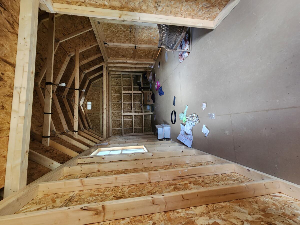 Used Lofted Side Porch Cabin